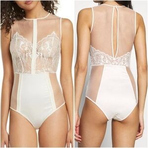 Calvin Klein Ivory Spring Rose Bodysuit